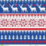 Norwegian Knitting Patterns Free Nordic Seamless Pattern With Deer And Christmas Trees Stock