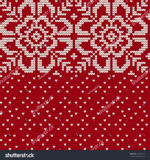 Norwegian Knitting Patterns Free Traditional Knitting Pattern Ugly Sweater Vector Stock Vector