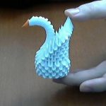 Origami 3d Easy 3d Origami Small Swan Tutorial Model 1 Youtube