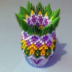 Origami 3d Easy 3d Origami Vase Easy Simple Origami For Kids