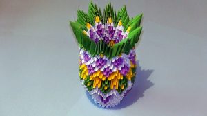 Origami 3d Easy 3d Origami Vase Easy Simple Origami For Kids