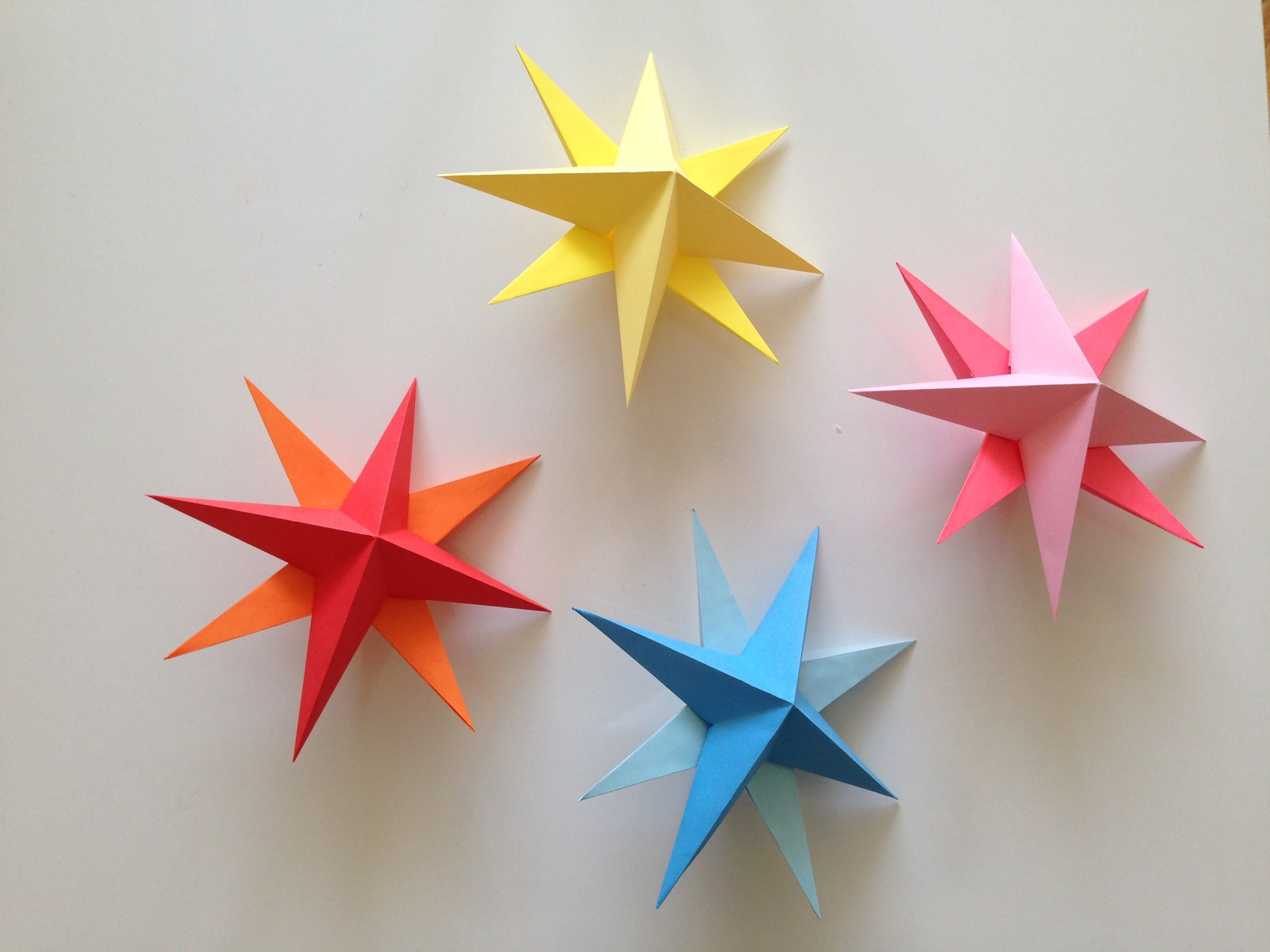 Origami 3d Easy How To Make Simple 3d Origami Paper Stars Youtube