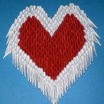 Origami 3d Heart 3d Origami Heart Valentine Variant 3 Tutorial Instruction Youtube