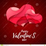 Origami 3d Heart 3d Origami Valentines Heart Valentines Day Stock Vector