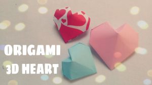Origami 3d Heart Diy Origami Ornament 3d Origami Heart Youtube