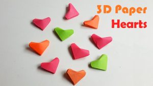 Origami 3d Heart How To Make An Origami 3d Heart 3d Paper Heart Diy Paper Crafts
