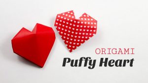 Origami 3d Heart Origami Puffy Heart Instructions 3d Paper Heart Diy