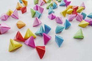 Origami 3d Shapes 3d Origami Triangles 3d Puzzle Image