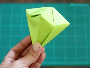 Origami 3d Shapes How To Make An Origami Diamond With Pictures Wikihow