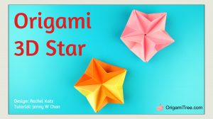 Origami 3d Tutorial Origami 3d Star Origamitree