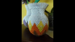 Origami 3d Tutorial Origami 3d Vase Tutorial Remake Youtube