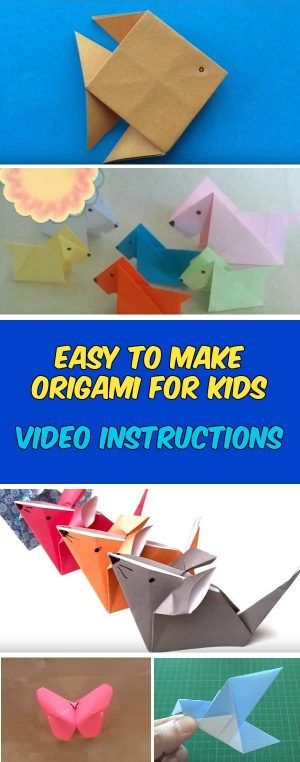Origami Animals Instructions Easy Origami For Kids Animals With Video Instructions