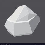 Origami Architecture Concept Origami Stone Concept Background Realistic Style Vector Image