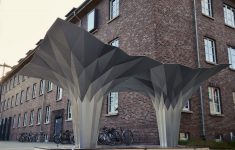 Origami Architecture Design Gallery Of Origami Pavilion Creates Shelter With 8 Folded Aluminum