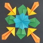 Origami Art Ideas Art Paper Scissors Glue Symmetrical Origami Artcraftsdiy