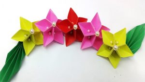 Origami Art Ideas Paper Flower For Wall Decoration New Ideas Origami Art Youtube