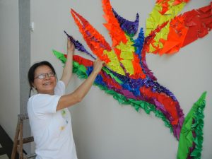 Origami Art Installation Origami Art In The Library Mr Ken The Librarian