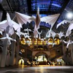 Origami Art Installation Origami Birds Installation Sipho Mabona Soars Over Viewers Cube