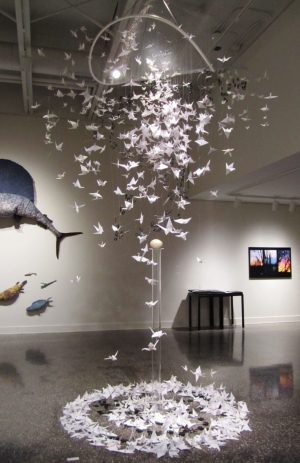 Origami Art Installation This Origami Crane Sculpture Is Inspiring A Scene In Complicated