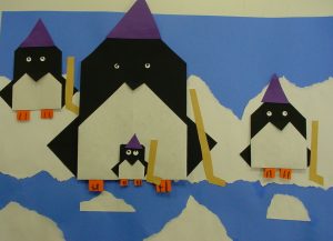 Origami Art Projects Abc School Art Origami Penguins 2nd