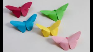 Origami Art Projects Easy Craft How To Make Paper Butterflies Youtube