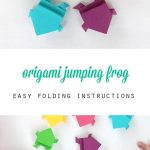 Origami Art Projects For Kids Make An Origami Frog That Really Jumps Kinderen Pinterest Nice