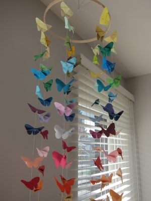 Origami Art Projects How To Make Diy Origami Butterfly Mobile