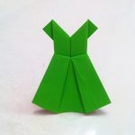 Origami Art Projects How To Make How To Make An Origami Paper Dress 1 Origami Paper Folding