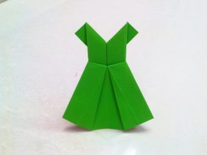 Origami Art Projects How To Make How To Make An Origami Paper Dress 1 Origami Paper Folding
