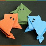 Origami Art Projects How To Make Origami Frog That Jumps Easy Fun Paper Craft For Kids Youtube