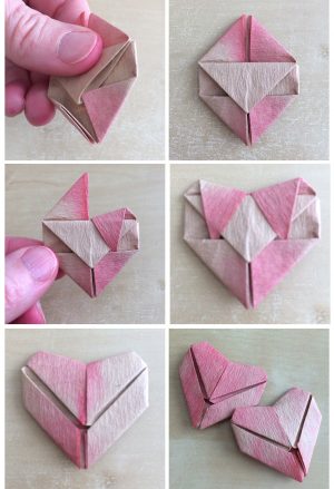 Origami Art Projects Ideas An Ombre Origami Art Project Perfect For Your Favorite Valentine