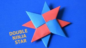 Origami Art Projects Ideas How To Make An Origami Double Ninja Star Papercraft Pinterest
