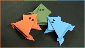 Origami Art Projects Origami Frog That Jumps Easy Fun Paper Craft For Kids Youtube