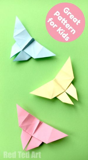 Origami Crafts For Kids Easy Origami Butterfly Arts Crafts For Kids Pinterest