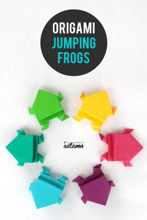 Origami Crafts For Kids Make An Origami Frog That Really Jumps Its Always Autumn