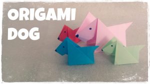 Origami Crafts For Kids Origami For Kids Origami Dog Tutorial Very Easy Youtube