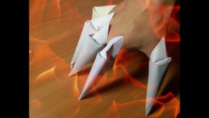 Origami Crafts Step By Step Diy Halloween Crafts How To Make Paper Claws Easy Origami For
