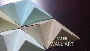 Origami Crafts Wall Art Diy Origami Wall Art Youtube