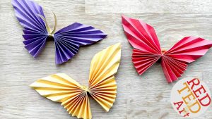 Origami Crafts Wall Art Easy Paper Butterfly Red Ted Arts Blog