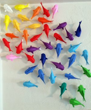 Origami Crafts Wall Art How To Make Origami Wall Art Perfect Wall Rainbow Koi Crafts On My