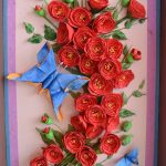 Origami Crafts Wall Art Paper Quilling Rose Wall Art Crafts And Arts Ideas Rose Wall Art