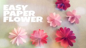 Origami Decoration Diy Diy Room Decoration With Paper Flower Youtube