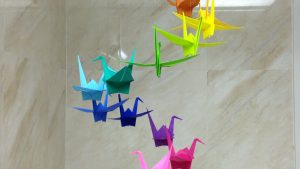 Origami Decoration Diy How To Make A Colorful Origami Crane Mobile Diy Home Tutorial