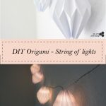 Origami Decoration Diy Origami On Christmas Lights Makes A Beautiful Decor The Tiny