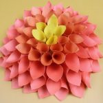 Origami Decoration Wall Amazing Dahlia Flower For Room Decor Easy Diy Paper Wall Hanging