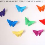 Origami Decoration Wall Butterfly Origami Wall Decor 17 Steps With Pictures