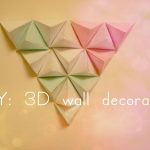 Origami Decoration Wall Diy 3d Wall Decoration Youtube