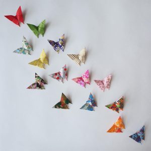 Origami Decoration Wall Origami Paper Butterflies Wall Decor Top Drawer