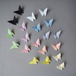 Origami Decoration Wall Origami Paper Butterflies Wall Decor Top Drawer