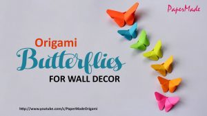 Origami Decoration Wall Paper Butterflies For Your Wall Decoration Diy Decor Papermade